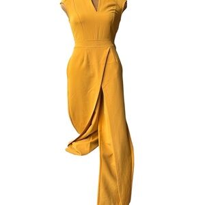 🌸Sold🌸New York & Company Mustard Draped Jumpsuit